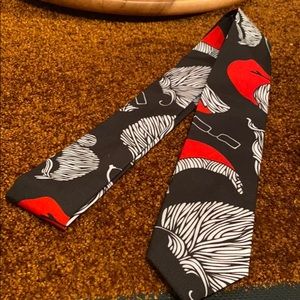 Santa Claus Beard Black Tie Christmas